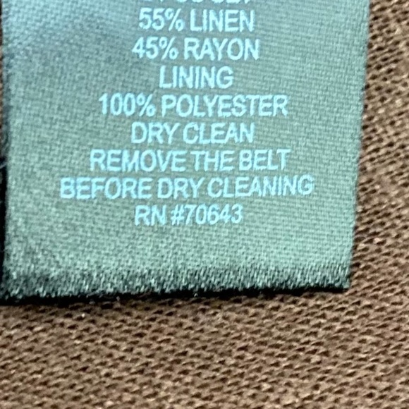 JESSICA HOWARD Linen Blend Midi Dress Quiet Luxury Minimalist Capsule Sz 12 - Picture 5 of 5